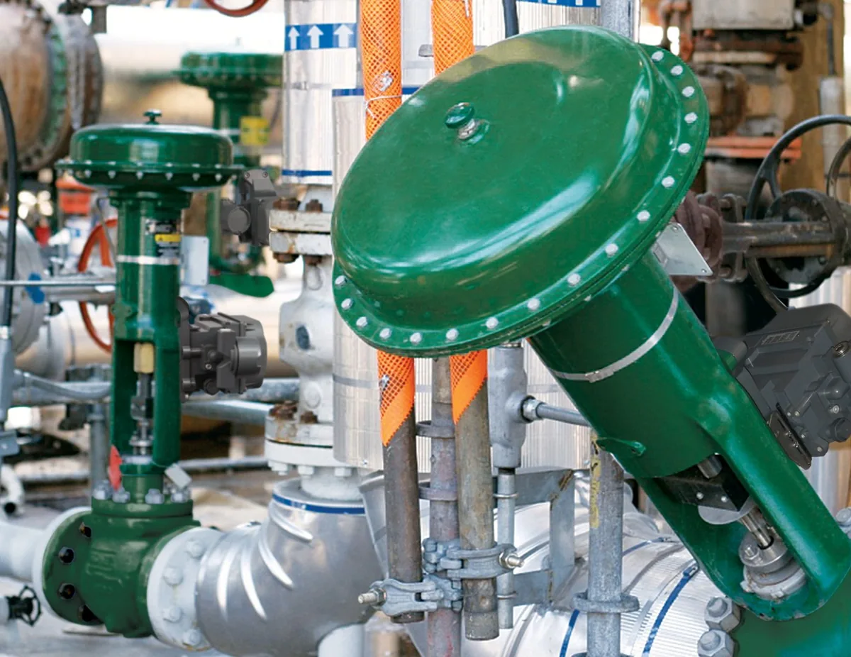 Fisher™ Globe Control Valves in a process application